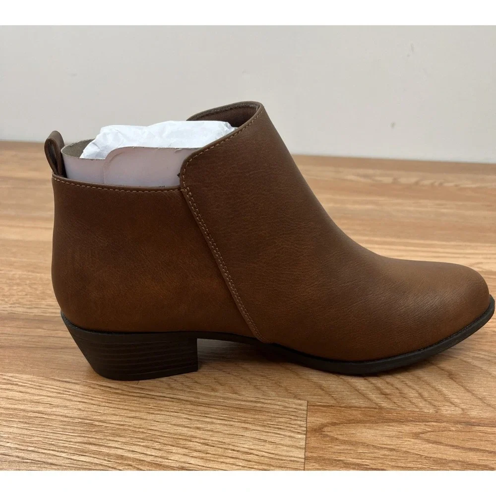 Sonoma Millo‎ Ankle Boots in Cognac Womens Size 8.5 WIDE NEW